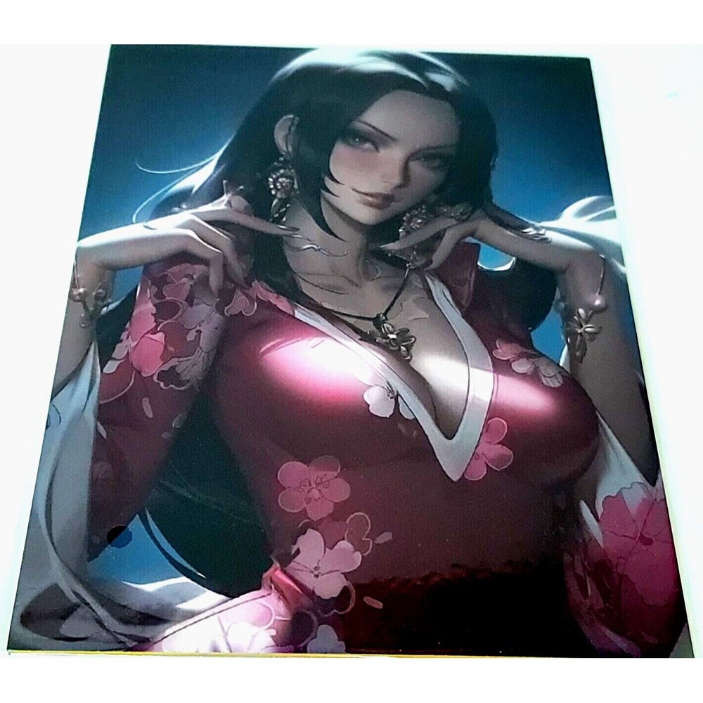 Boa Honcock Hot Pink One Piece #023 Double-sided Art Size A4 8" x 11" Waifu Card